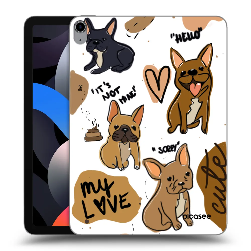 Picasee silikónový prehľadný obal pre Apple iPad Air 4 10.9" 2020 - Frenchies