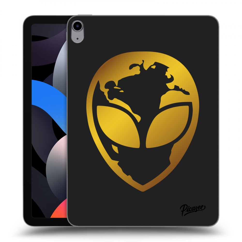 Picasee silikónový čierny obal pre Apple iPad Air 4 10.9" 2020 - EARTH - Gold Alien 3.0