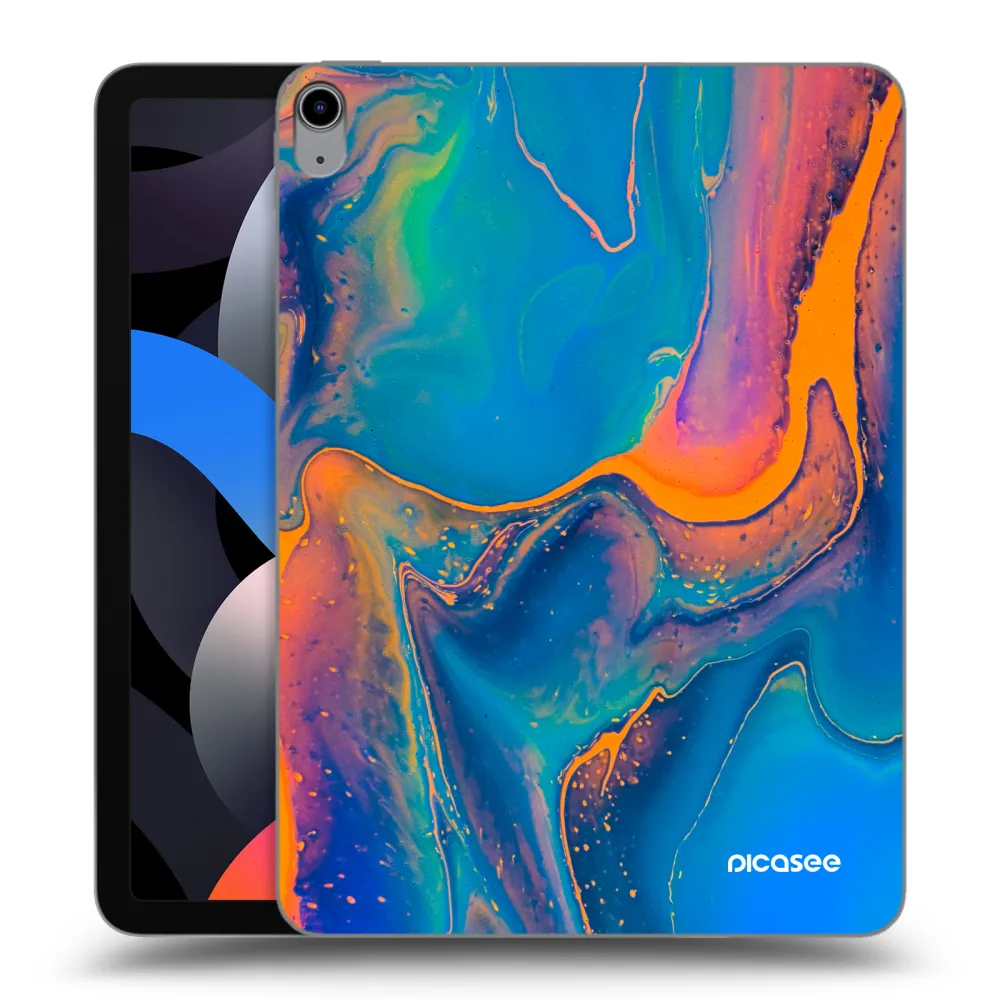 Picasee silikónový prehľadný obal pre Apple iPad Air 4 10.9" 2020 - Rainbow