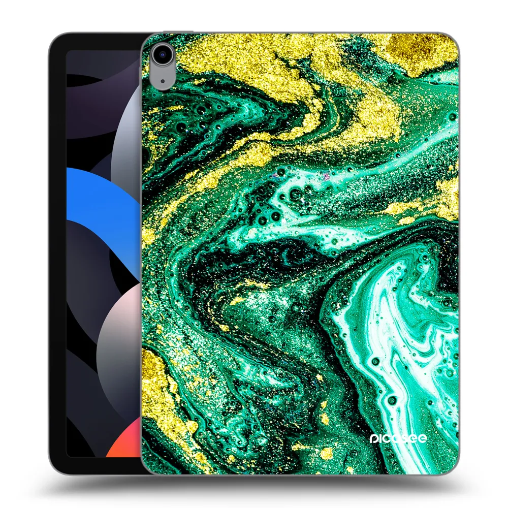 Picasee silikónový prehľadný obal pre Apple iPad Air 4 10.9" 2020 - Green Gold