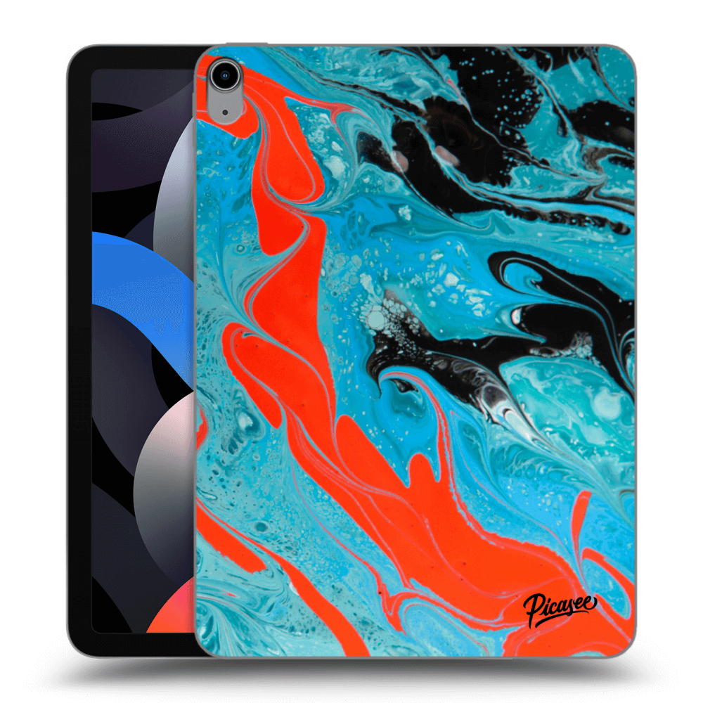 Picasee silikónový prehľadný obal pre Apple iPad Air 4 10.9" 2020 - Blue Magma