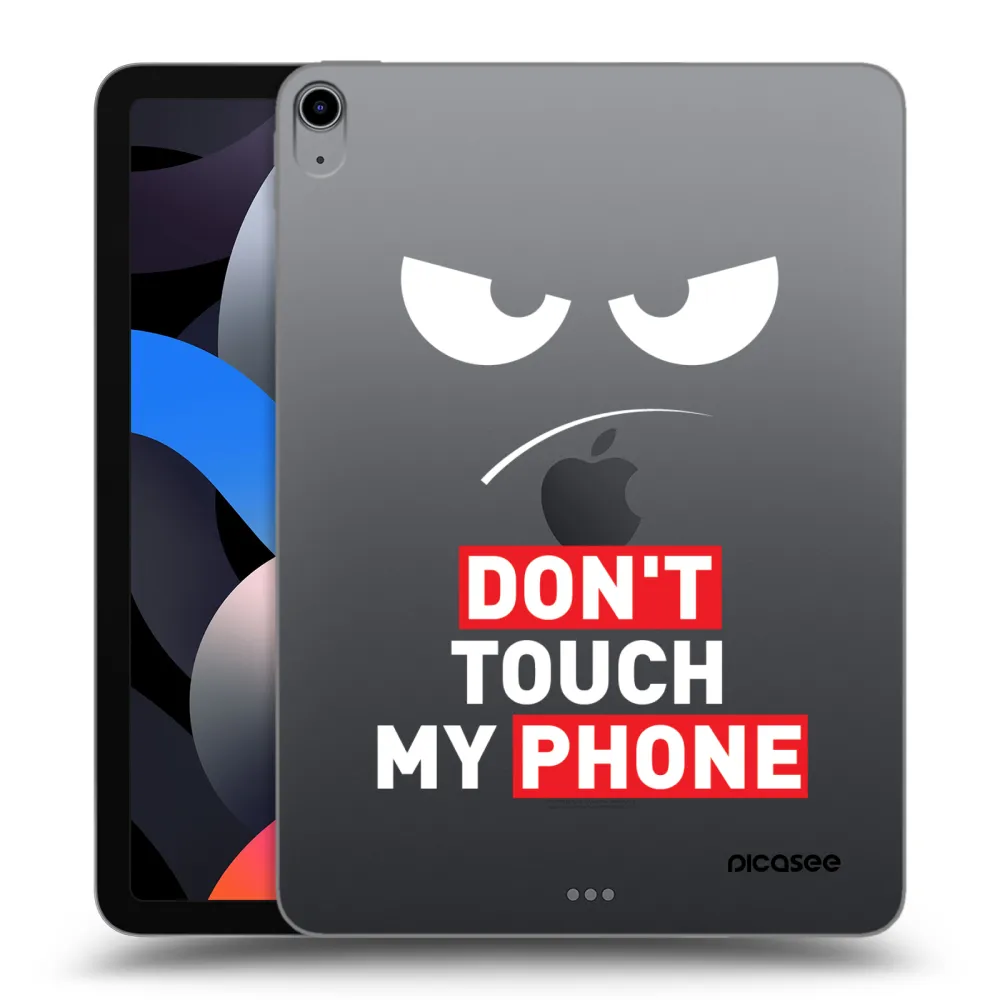 Picasee silikónový prehľadný obal pre Apple iPad Air 4 10.9" 2020 - Angry Eyes - Transparent