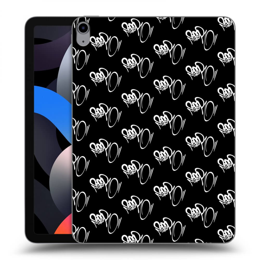 Picasee silikónový čierny obal pre Apple iPad Air 4 10.9" 2020 - Separ - White On Black