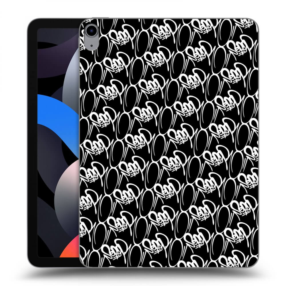 Picasee silikónový čierny obal pre Apple iPad Air 4 10.9" 2020 - Separ - White On Black 2