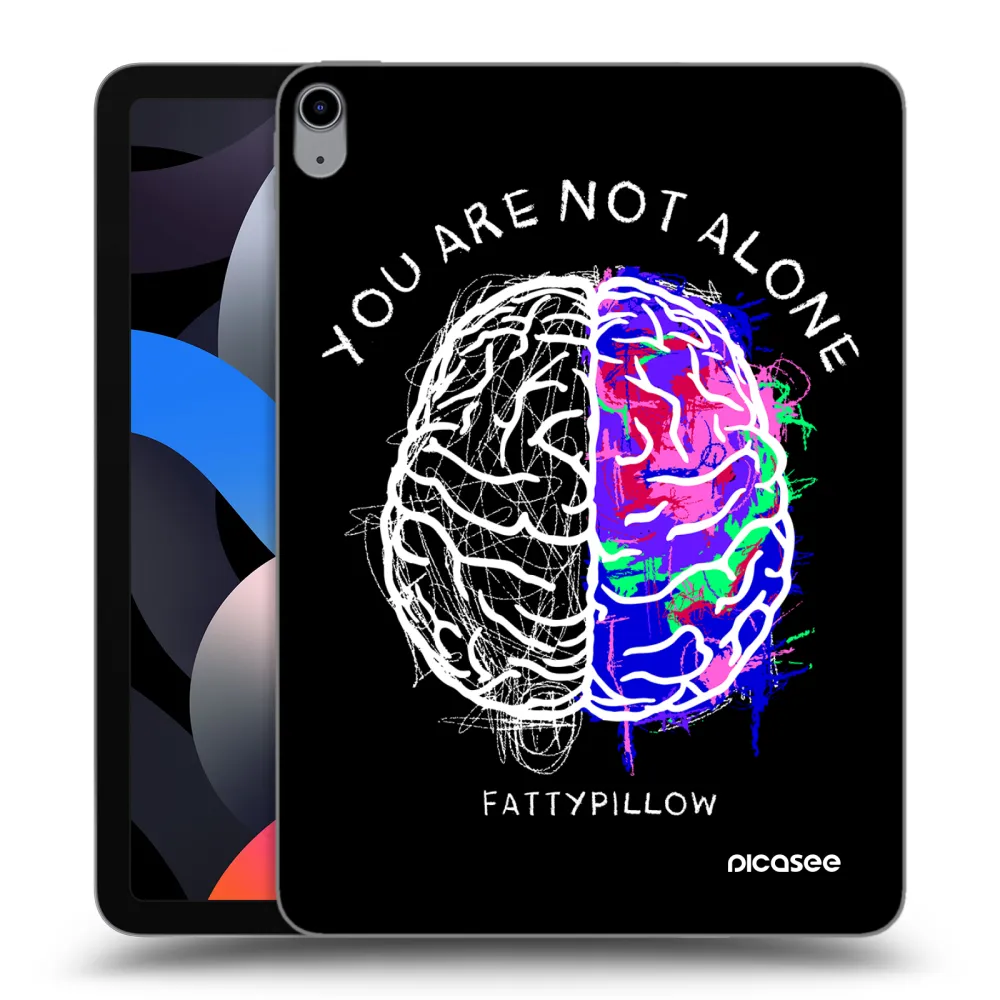 Picasee silikónový prehľadný obal pre Apple iPad Air 4 10.9" 2020 - Brain - White
