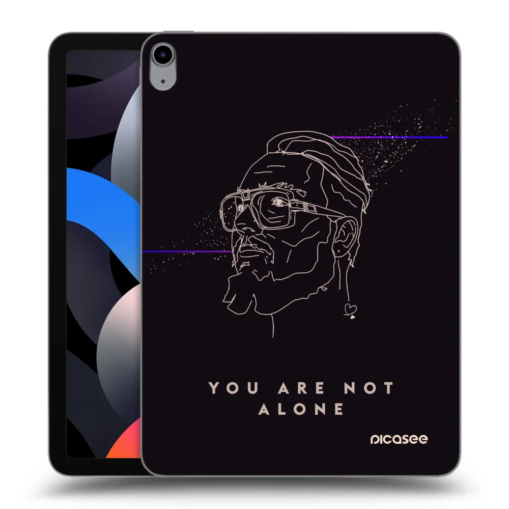 Picasee silikónový prehľadný obal pre Apple iPad Air 4 10.9" 2020 - You are not alone