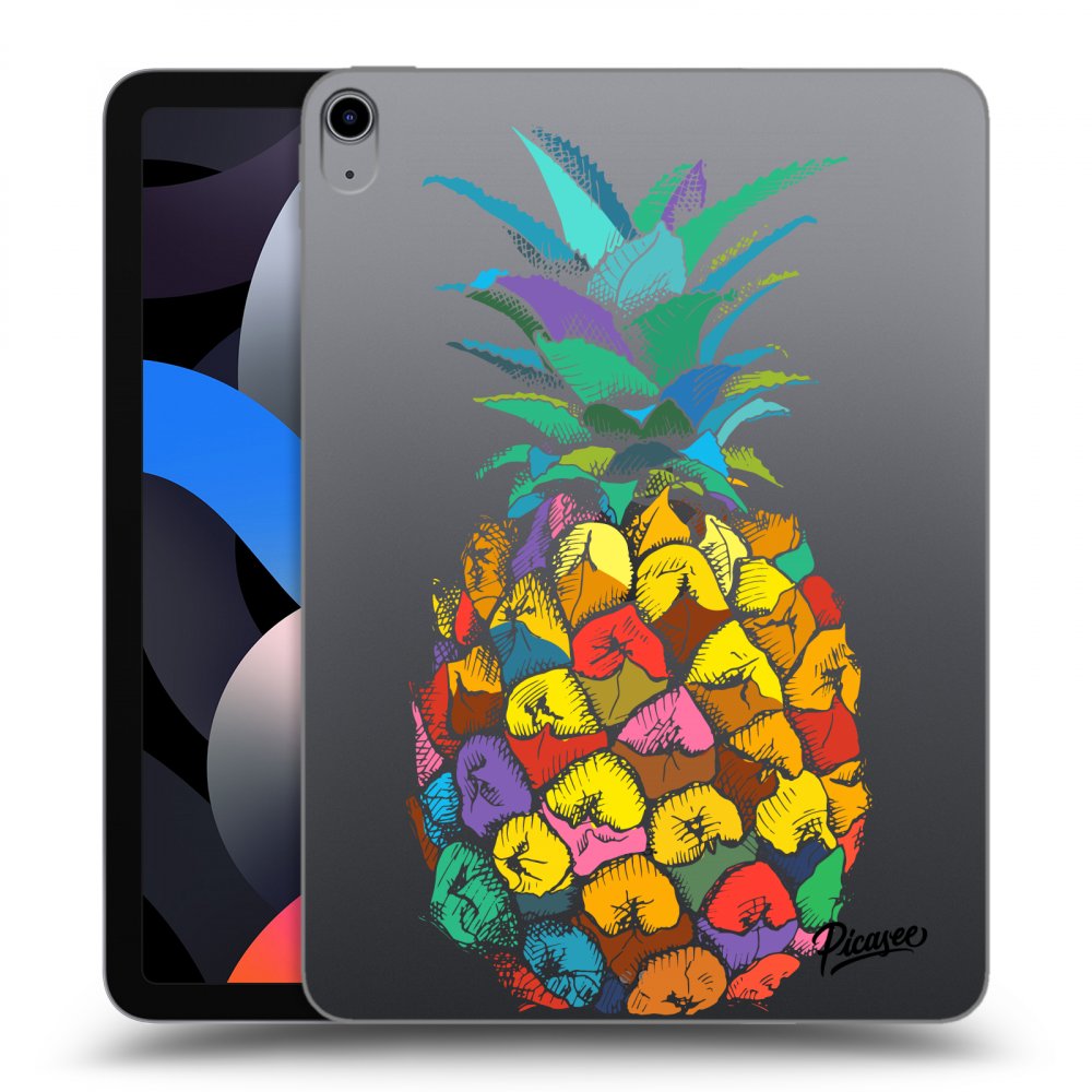 Picasee silikónový prehľadný obal pre Apple iPad Air 4 10.9" 2020 - Pineapple