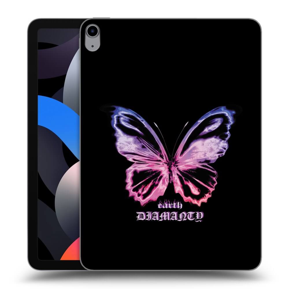 Picasee silikónový prehľadný obal pre Apple iPad Air 4 10.9" 2020 - Diamanty Purple