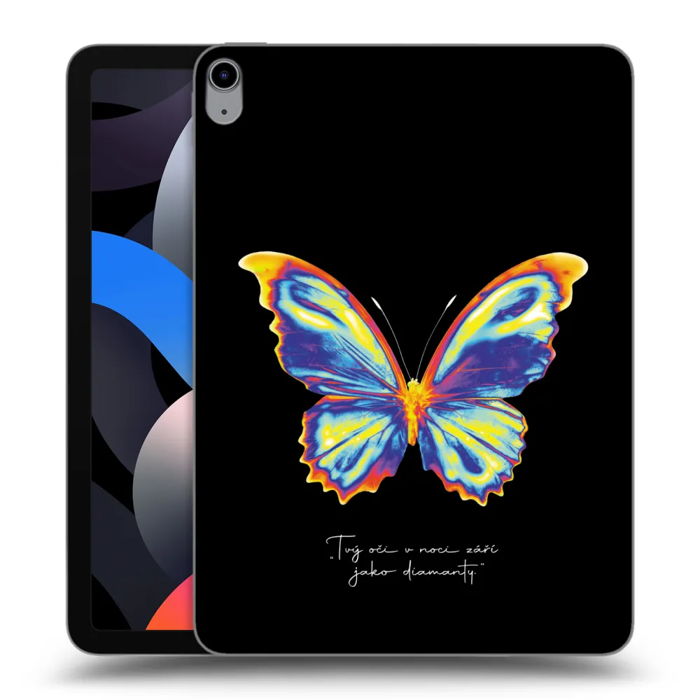 Picasee silikónový prehľadný obal pre Apple iPad Air 4 10.9" 2020 - Diamanty Black