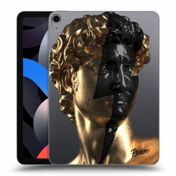 Picasee silikónový prehľadný obal pre Apple iPad Air 4 10.9" 2020 - Wildfire - Gold