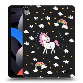Picasee silikónový čierny obal pre Apple iPad Air 4 10.9" 2020 - Unicorn star heaven