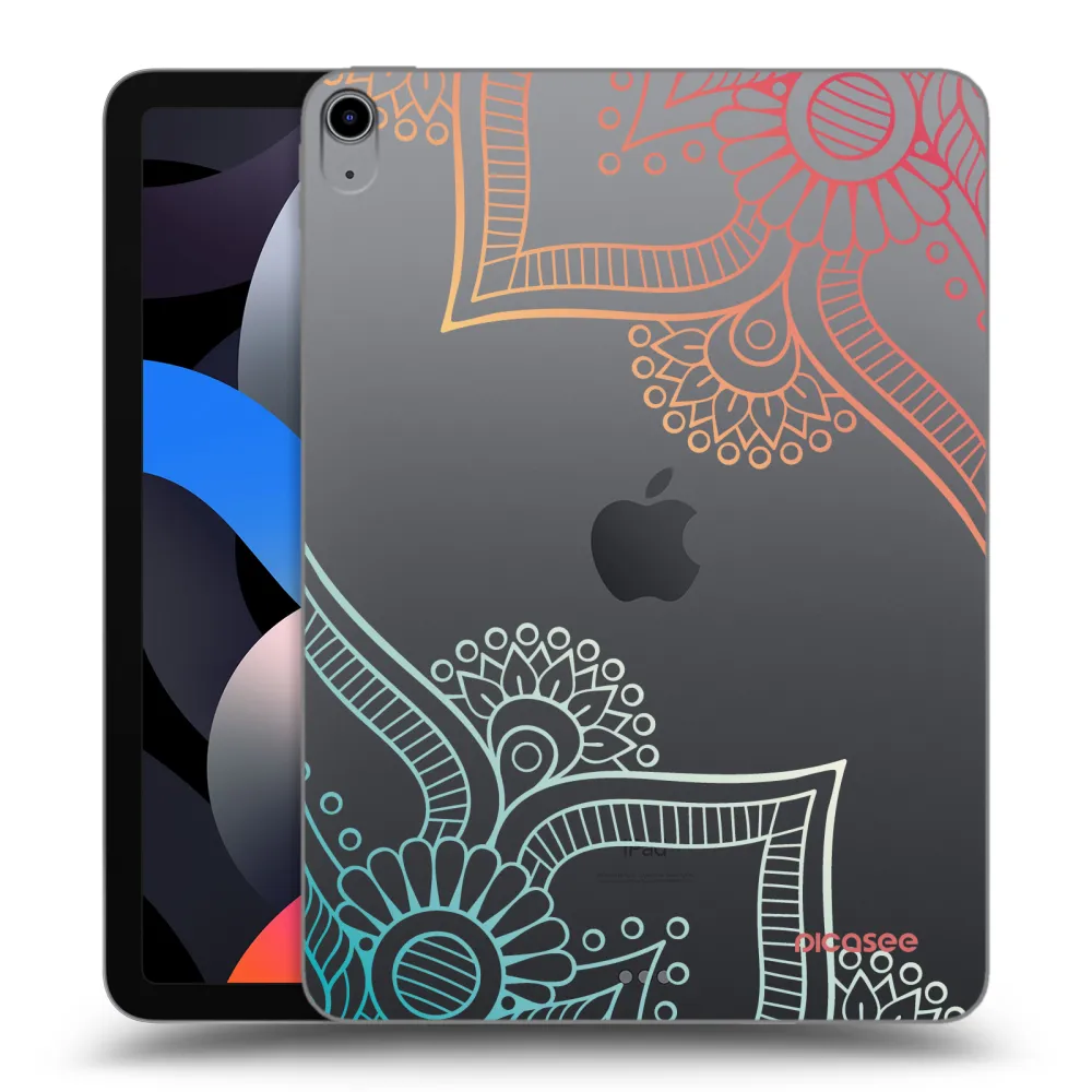 Picasee silikónový prehľadný obal pre Apple iPad Air 4 10.9" 2020 - Kvetinový vzor