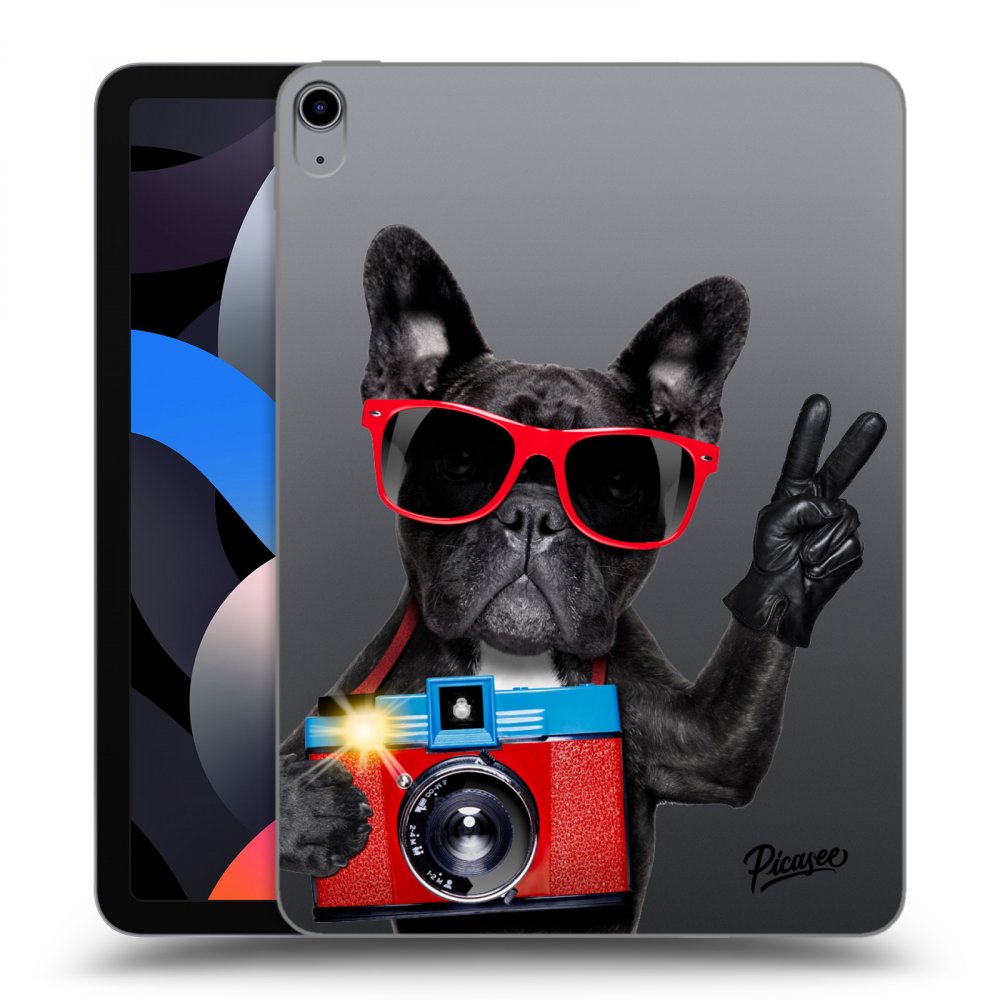 Picasee silikónový prehľadný obal pre Apple iPad Air 4 10.9" 2020 - French Bulldog
