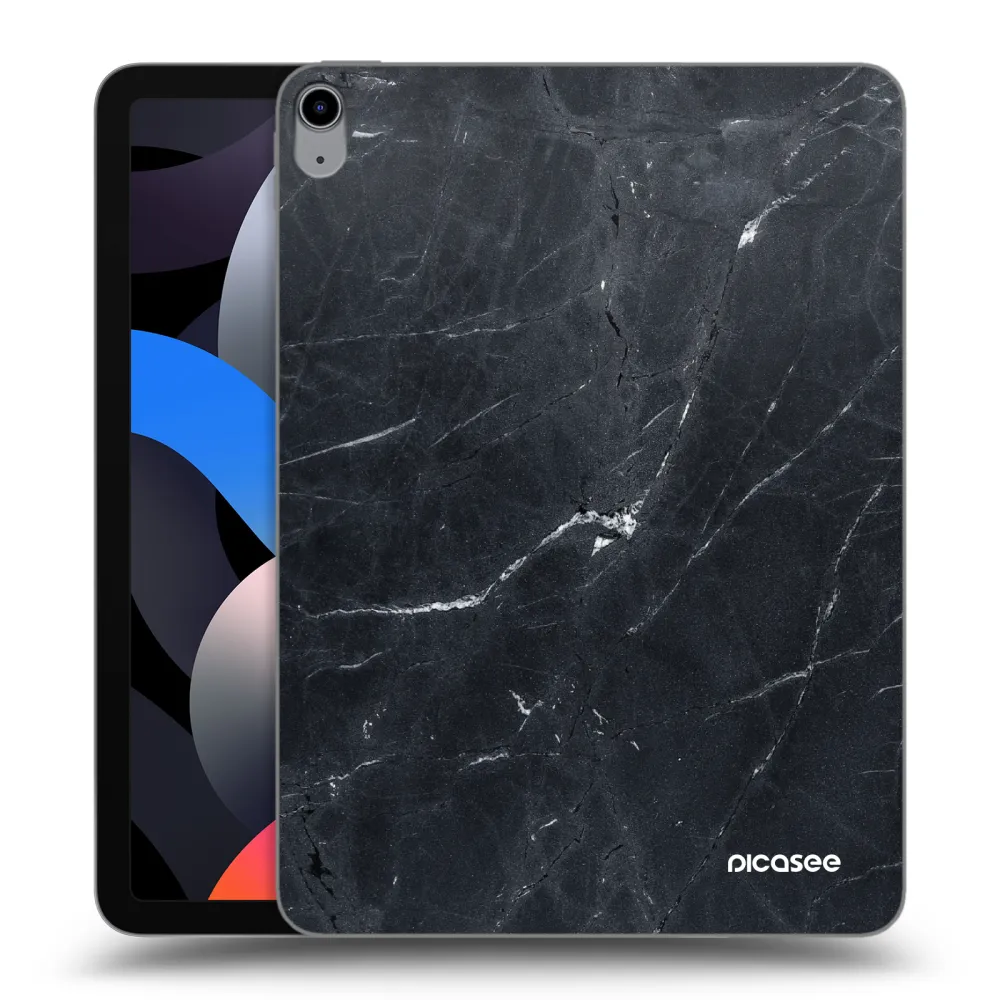 Picasee silikónový prehľadný obal pre Apple iPad Air 4 10.9" 2020 - Black marble