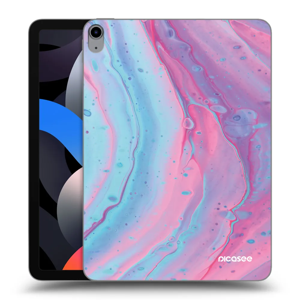 Picasee silikónový prehľadný obal pre Apple iPad Air 4 10.9" 2020 - Pink liquid
