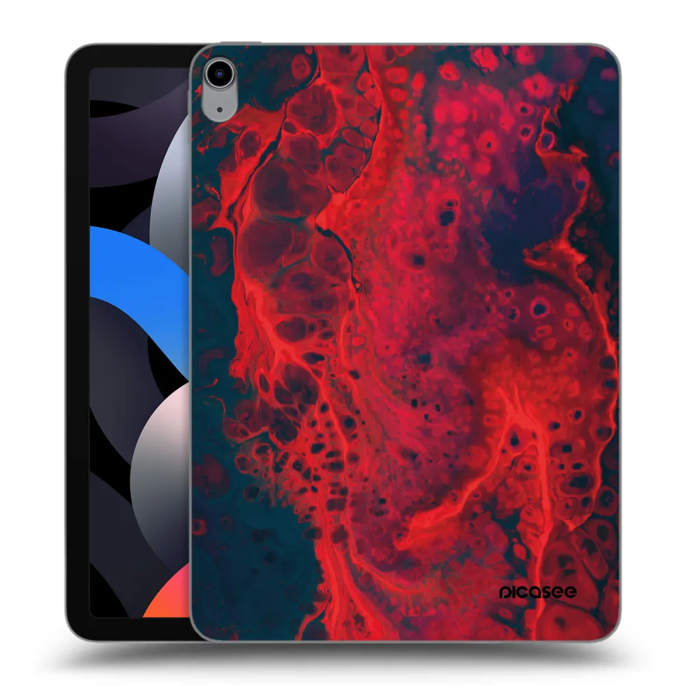 Picasee silikónový prehľadný obal pre Apple iPad Air 4 10.9" 2020 - Organic red