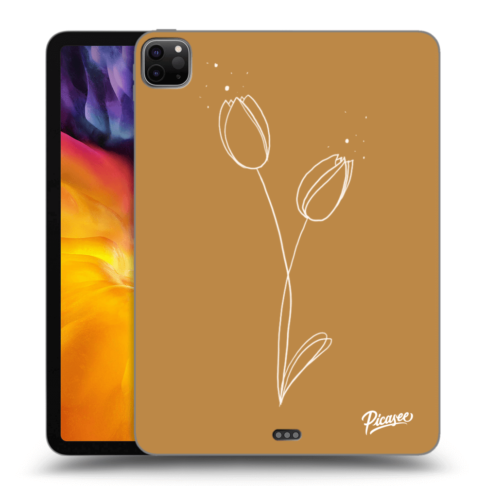 Picasee silikónový čierny obal pre Apple iPad Pro 11" 2020 (2.gen) - Tulips