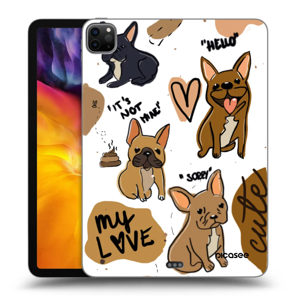 Picasee silikónový čierny obal pre Apple iPad Pro 11" 2020 (2.gen) - Frenchies