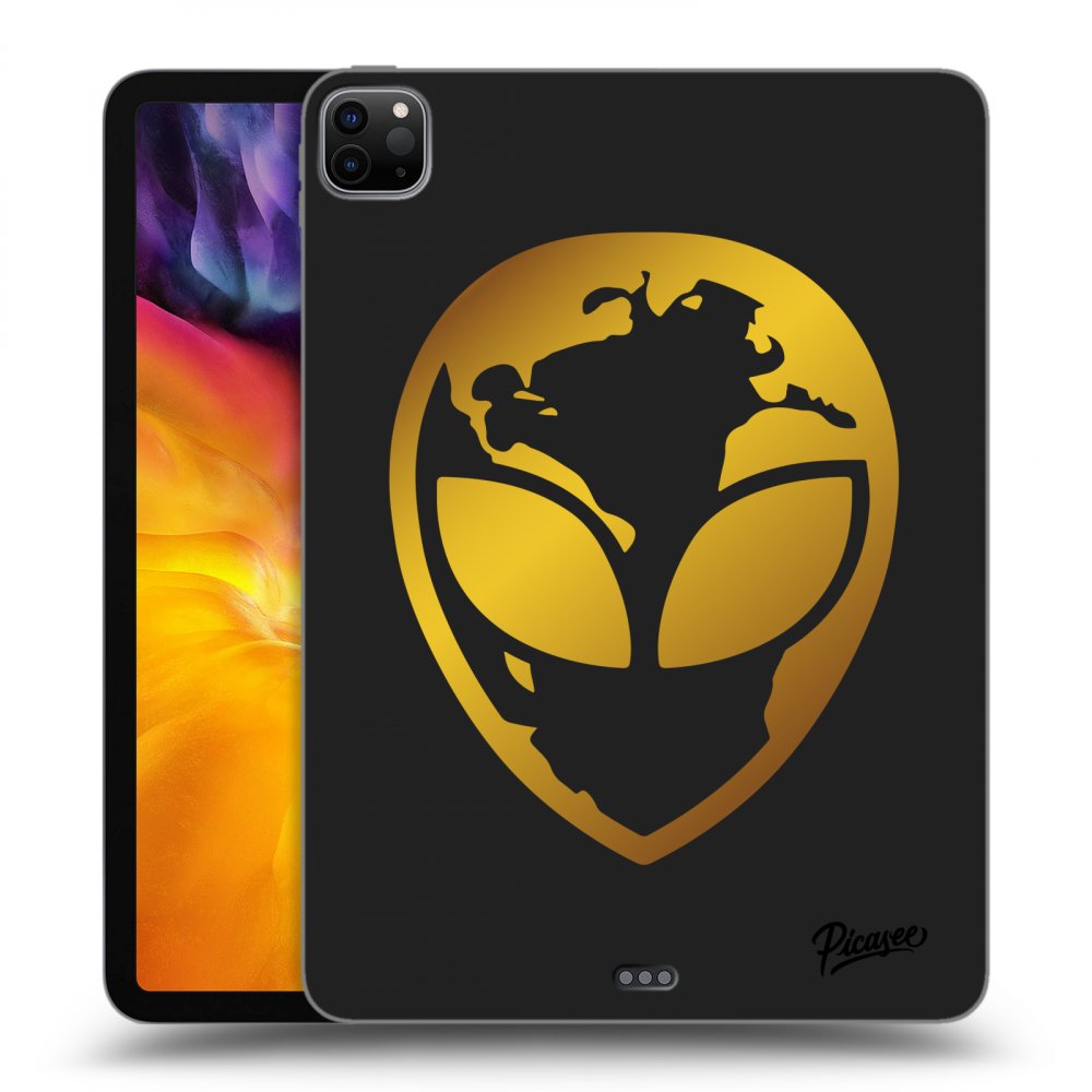 Picasee silikónový čierny obal pre Apple iPad Pro 11" 2020 (2.gen) - EARTH - Gold Alien 3.0
