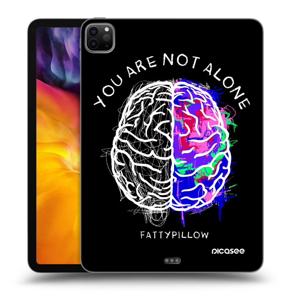 Picasee silikónový čierny obal pre Apple iPad Pro 11" 2020 (2.gen) - Brain - White
