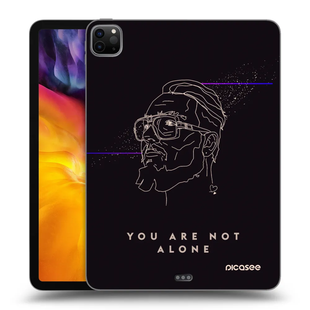 Picasee silikónový čierny obal pre Apple iPad Pro 11" 2020 (2.gen) - You are not alone