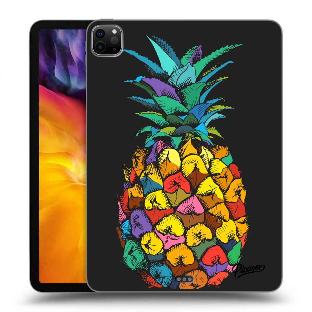 Picasee silikónový čierny obal pre Apple iPad Pro 11" 2020 (2.gen) - Pineapple