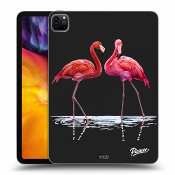 Picasee silikónový čierny obal pre Apple iPad Pro 11" 2020 (2.gen) - Flamingos couple