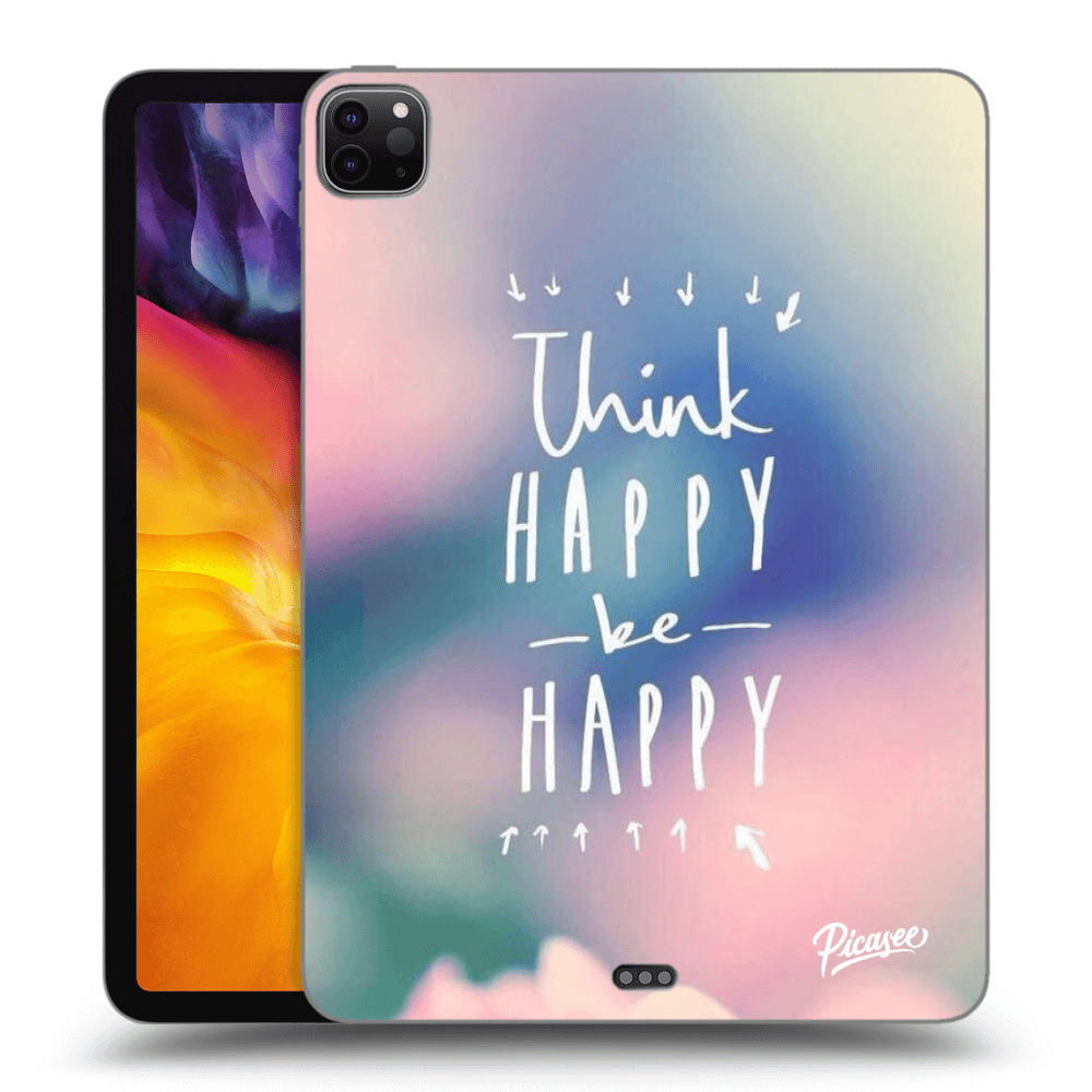 Picasee silikónový čierny obal pre Apple iPad Pro 11" 2020 (2.gen) - Think happy be happy