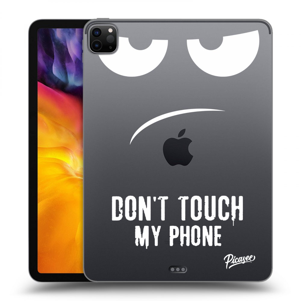 Picasee silikónový prehľadný obal pre Apple iPad Pro 11" 2020 (2.gen) - Don't Touch My Phone