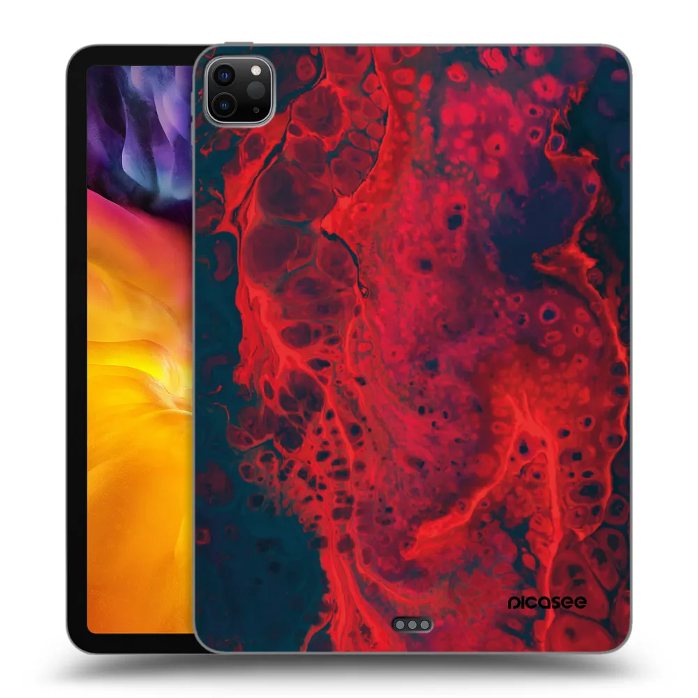 Picasee silikónový čierny obal pre Apple iPad Pro 11" 2020 (2.gen) - Organic red