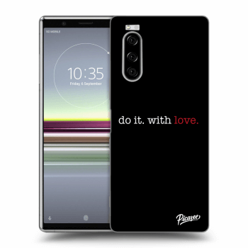 Picasee silikónový čierny obal pre Sony Xperia 5 - Do it. With love.