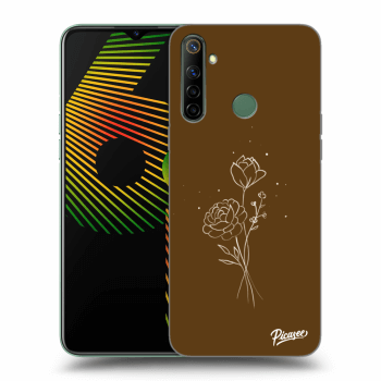 Picasee ULTIMATE CASE pro Realme 6i - Brown flowers