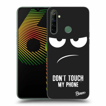 Picasee silikónový čierny obal pre Realme 6i - Don't Touch My Phone