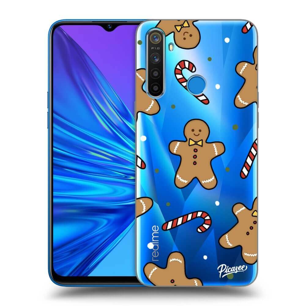 Picasee silikónový prehľadný obal pre Realme 5 - Gingerbread