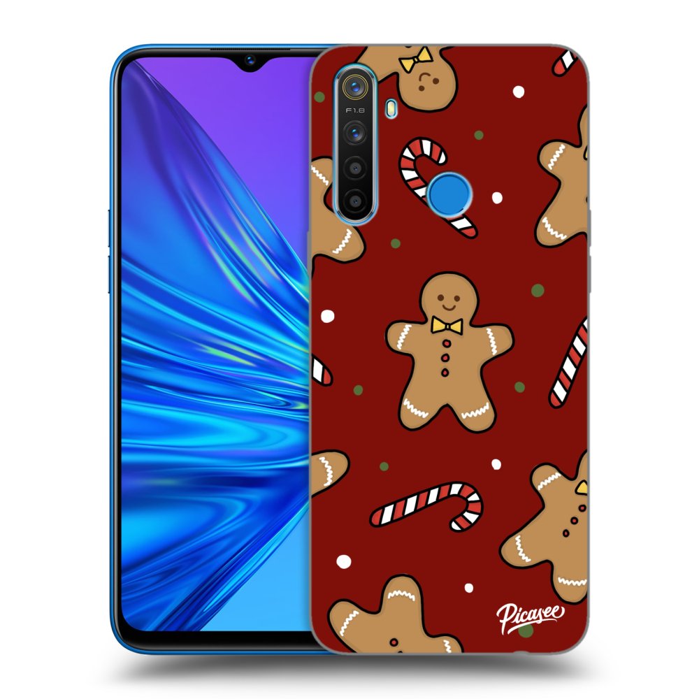 Picasee silikónový prehľadný obal pre Realme 5 - Gingerbread 2