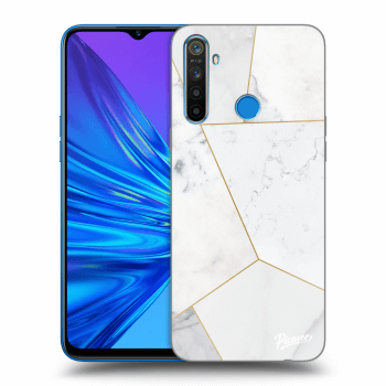 Obal pre Realme 5 - White tile