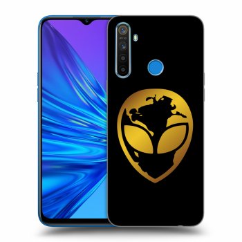 Obal pre Realme 5 - EARTH - Gold Alien 3.0
