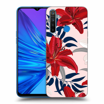 Obal pre Realme 5 - Red Lily