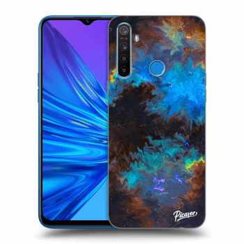 Picasee silikónový čierny obal pre Realme 5 - Space