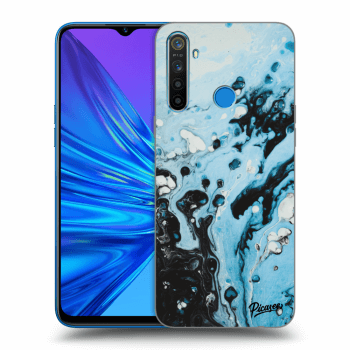 Picasee silikónový prehľadný obal pre Realme 5 - Organic blue