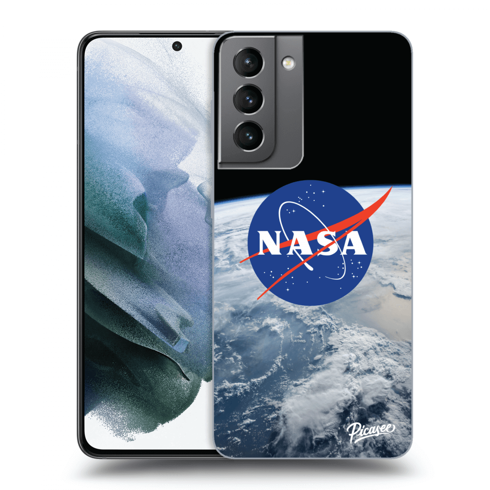 Picasee silikónový čierny obal pre Samsung Galaxy S21 5G G991B - Nasa Earth