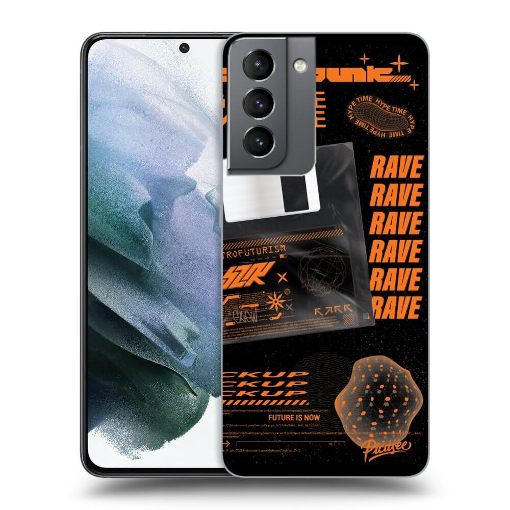 Picasee silikónový čierny obal pre Samsung Galaxy S21 5G G991B - RAVE