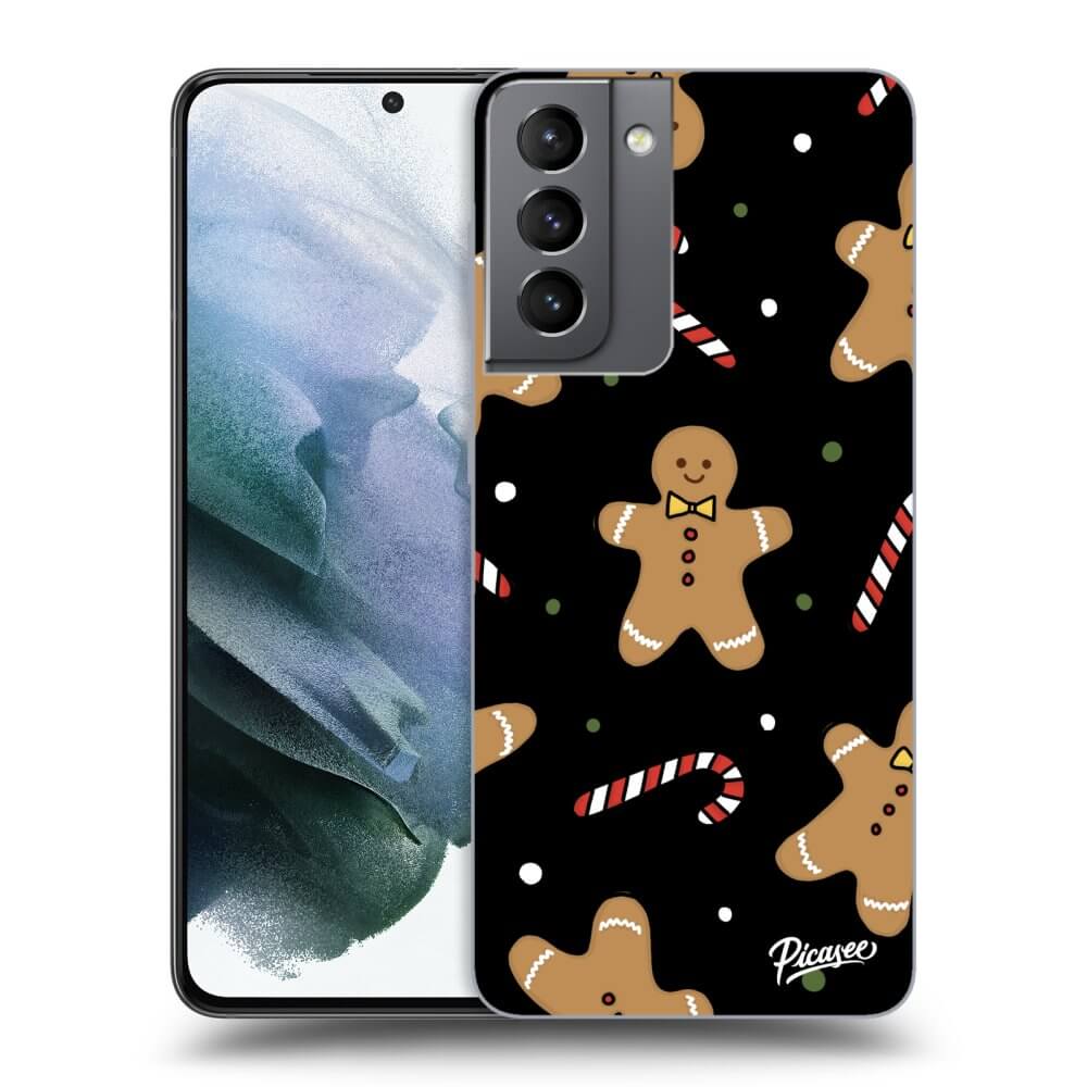 Picasee silikónový čierny obal pre Samsung Galaxy S21 5G G991B - Gingerbread