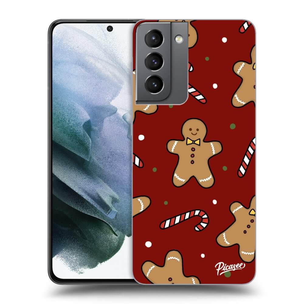 Picasee silikónový čierny obal pre Samsung Galaxy S21 5G G991B - Gingerbread 2