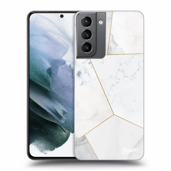 Obal pre Samsung Galaxy S21 5G G991B - White tile
