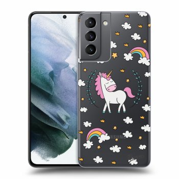 Picasee silikónový prehľadný obal pre Samsung Galaxy S21 5G G991B - Unicorn star heaven