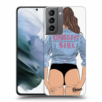 Picasee ULTIMATE CASE pro Samsung Galaxy S21 5G G991B - Crossfit girl - nickynellow