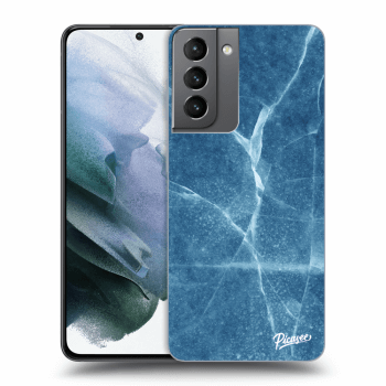 Picasee silikónový prehľadný obal pre Samsung Galaxy S21 5G G991B - Blue marble