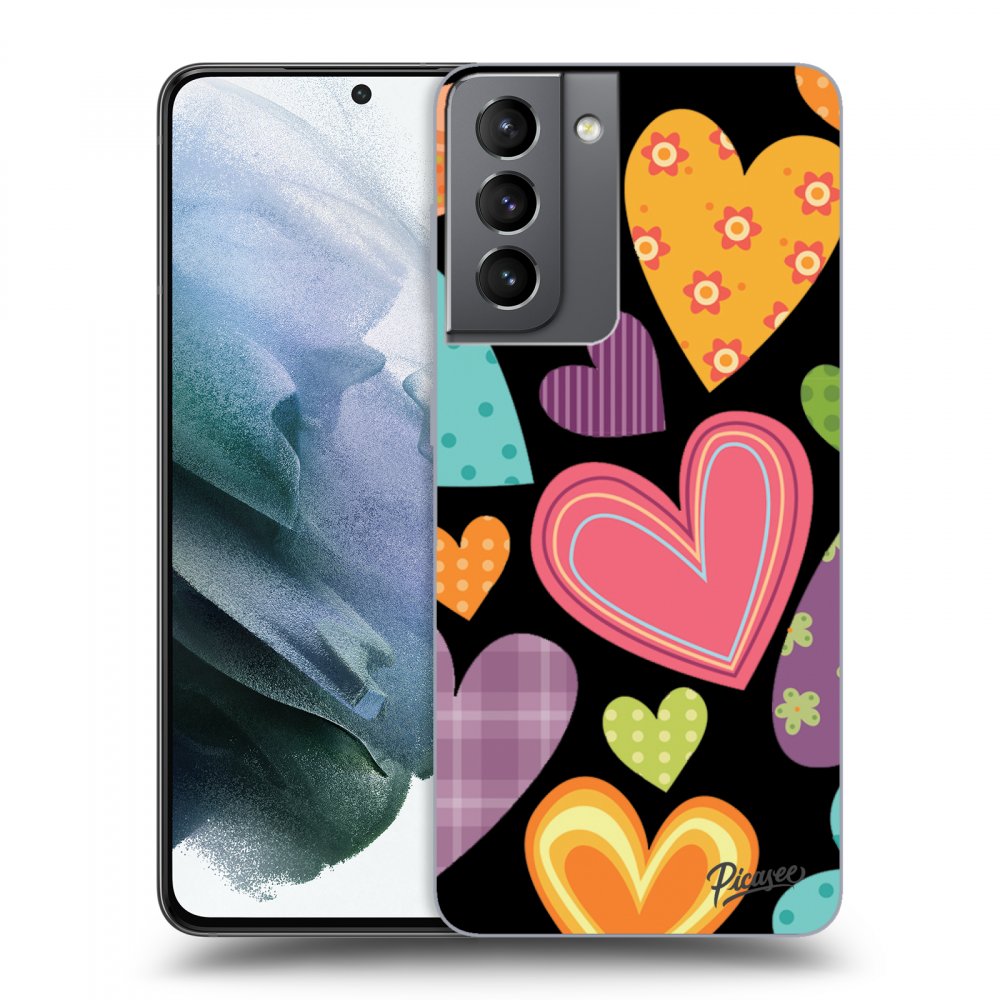 Picasee ULTIMATE CASE pro Samsung Galaxy S21 5G G991B - Colored heart