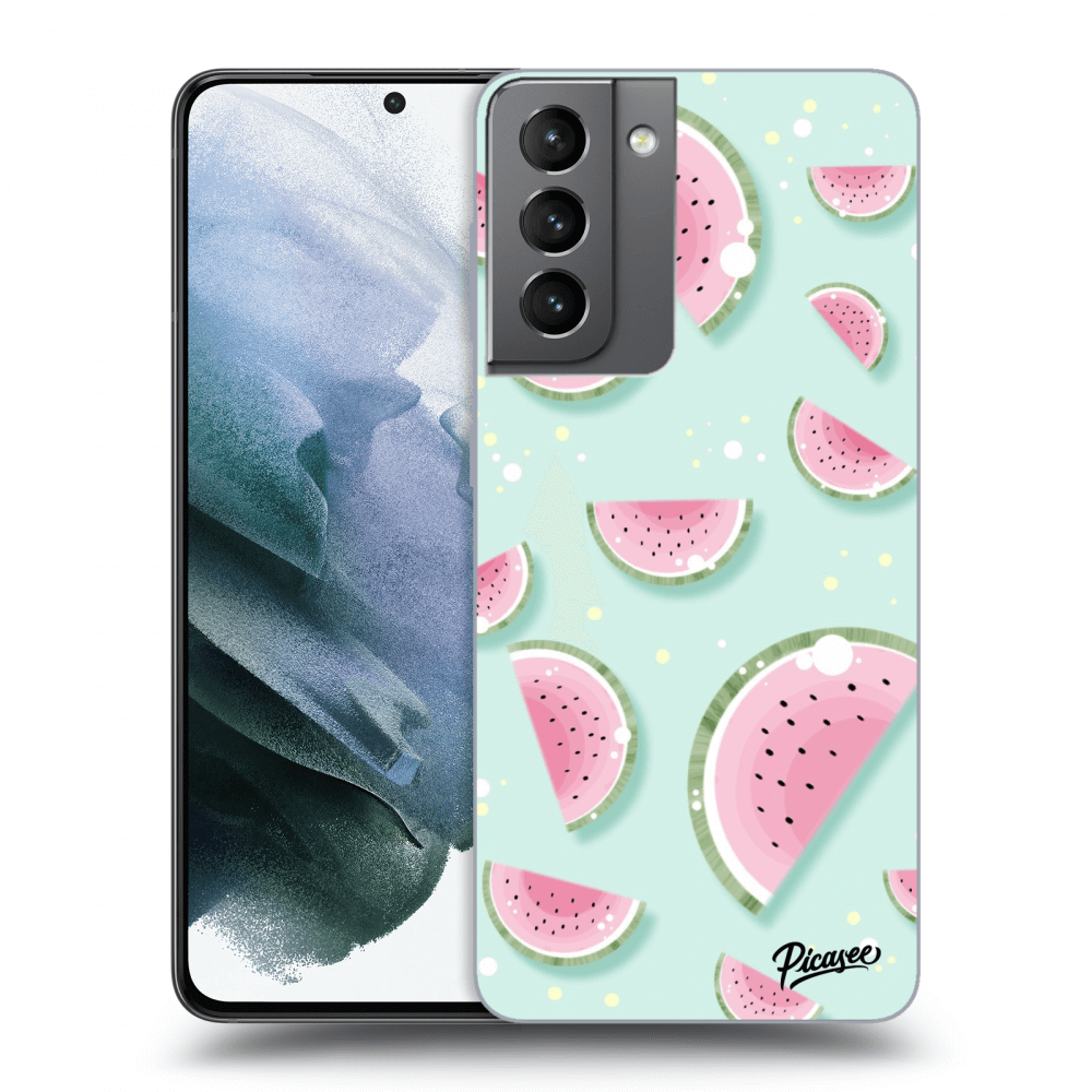 Picasee silikónový prehľadný obal pre Samsung Galaxy S21 5G G991B - Watermelon 2